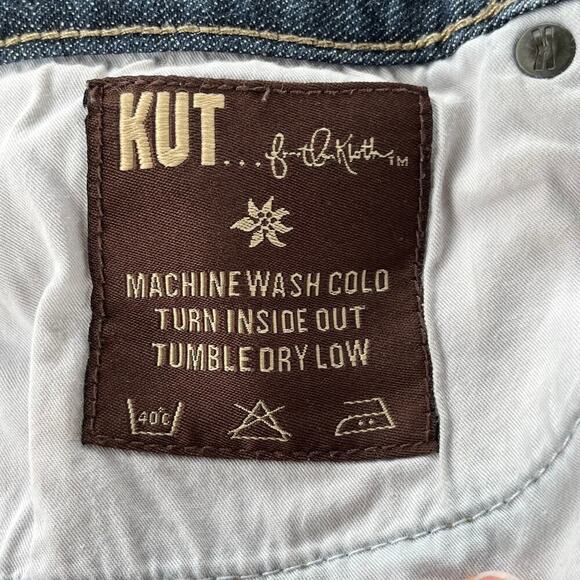 KUT From The Kloth Women's Straight Leg Medium Wash Jeans Size 16 - Picture 9 of 10